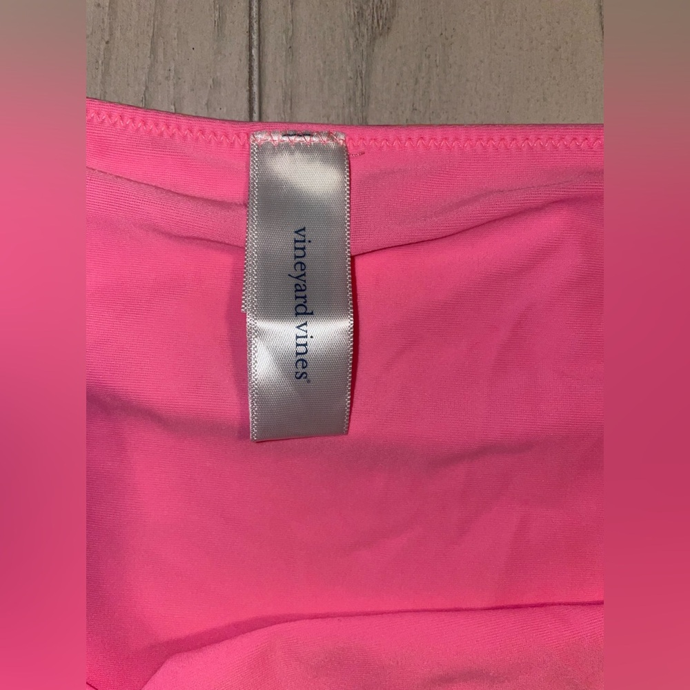 Vineyard Vines Pink & Coral High-Rise Bikini Set with Fish Print - Picture 4 of 7